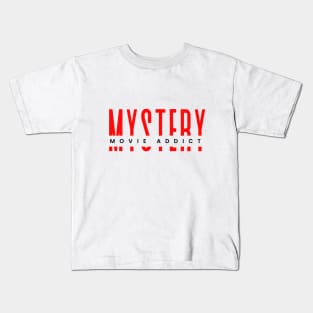 Mystery movie addict minimalistic design Kids T-Shirt